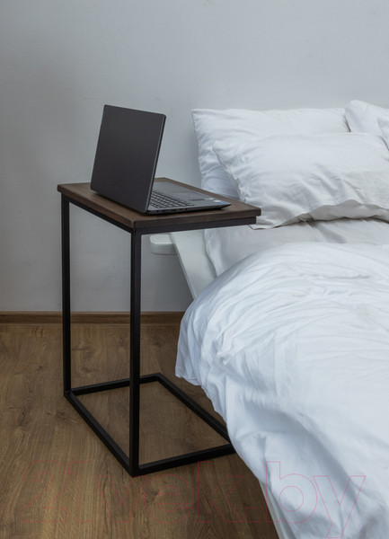 Изображение товара Приставной столик Stal-Massiv Hawk (дуб мореный/черный)