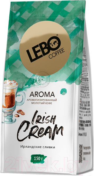 Изображение товара Кофе молотый Lebo Irish Cream Арабика (150г)