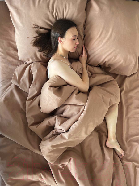 Изображение товара Комплект постельного белья Mio Tesoro 1.5сп / Лён150-11 (бежевый)