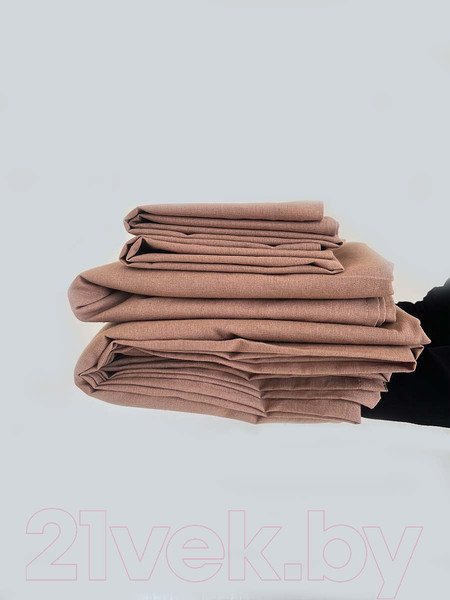 Изображение товара Комплект постельного белья Mio Tesoro 1.5сп / Лён150-11 (бежевый)