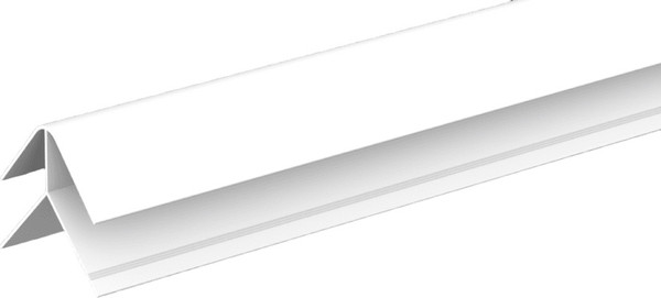 Изображение товара Угол для стеновой панели Ideal Ламини 8мм 001 Белый (3м, наружный)