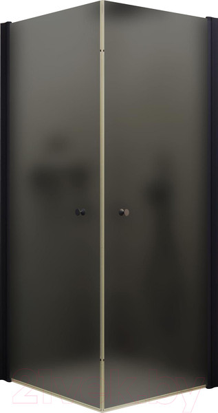 Изображение товара Душевой уголок MaybahGlass MGY-1295-6 (графитовое матовое стекло/черный)