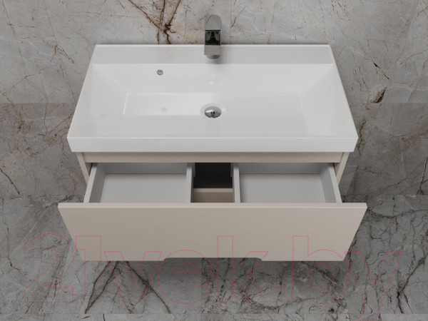 Изображение товара Тумба под умывальник Style Line Матис 100 2 ящика Plus (подвесная)