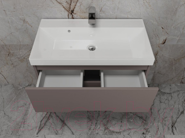 Изображение товара Тумба под умывальник Style Line Матис 100 2 ящика Plus (напольная)