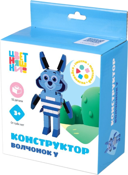 Изображение товара Конструктор On Time Цветняшки. Волчонок У / 45176