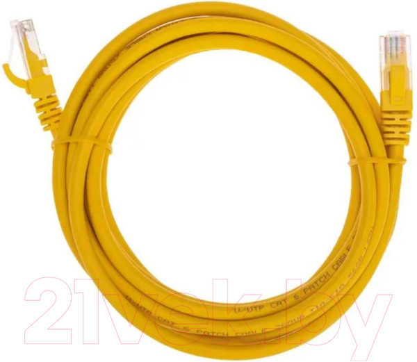 Изображение товара Кабель Rexant U/UTP CAT 6 RJ45-RJ45 26AWG LSZH / 02-0295-2 (2м,желтый)