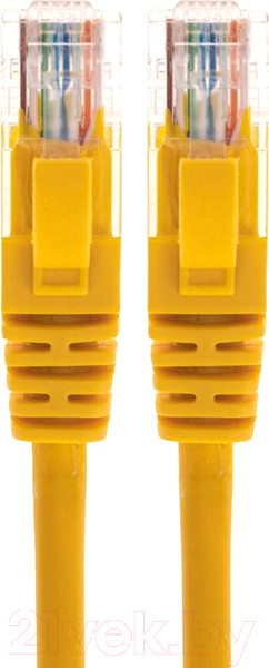 Изображение товара Кабель Rexant U/UTP CAT 6 RJ45-RJ45 26AWG LSZH / 02-0295-5 (5м, желтый)