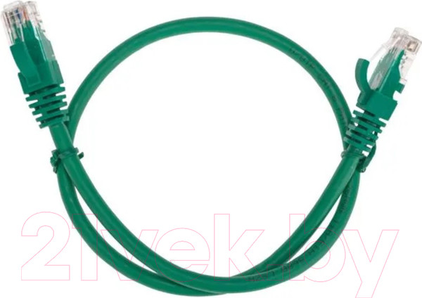 Изображение товара Кабель Rexant U/UTP CAT 6 RJ45-RJ45 26AWG LSZH / 02-0296-03 (0.3м,зеленый)