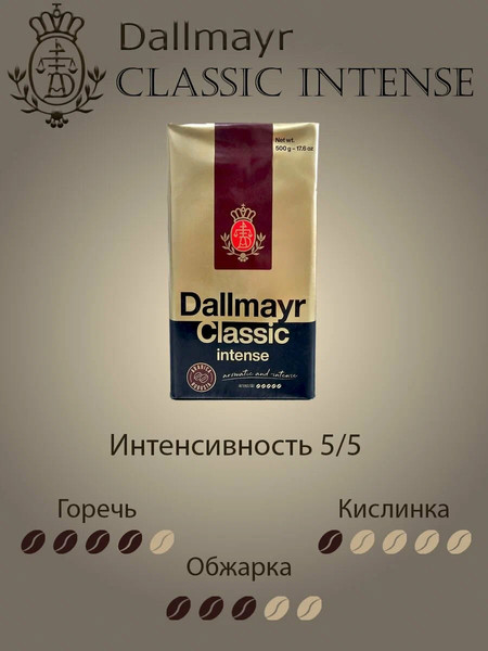 Изображение товара Кофе молотый Dallmayr Classic Intense (500г)