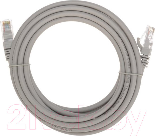 Изображение товара Кабель Rexant U/UTP CAT 6 RJ45-RJ45 26AWG LSZH / 02-0290-3 (3м,серый)