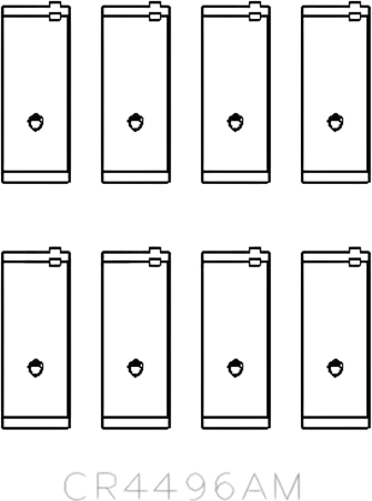 Изображение товара Комплект вкладышей двигателя King Auto CR4496AM STD