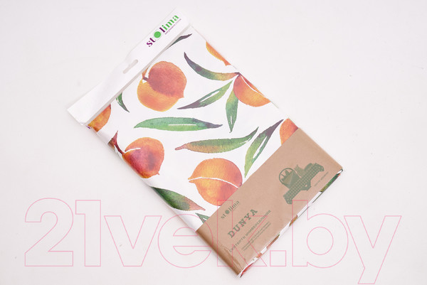 Изображение товара Скатерть Stolima Dunya Сочные персики (220x130, белый)