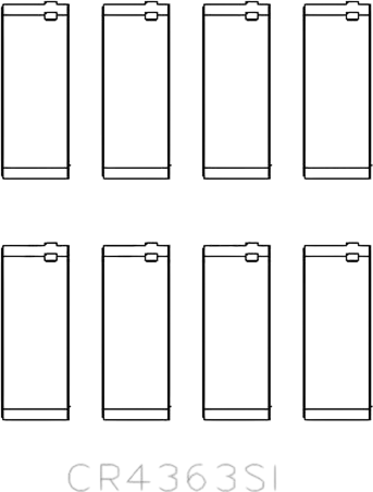 Изображение товара Комплект вкладышей двигателя King Auto CR4363SI STD