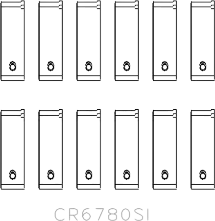 Изображение товара Комплект вкладышей двигателя King Auto CR6780SI STD