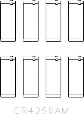 Изображение товара Комплект вкладышей двигателя King Auto CR4256AM 0.25