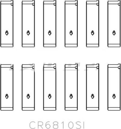 Изображение товара Комплект вкладышей двигателя King Auto CR6810SI STD