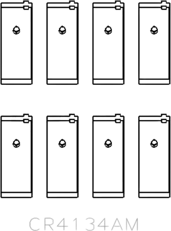 Изображение товара Комплект вкладышей двигателя King Auto CR4134AM STD