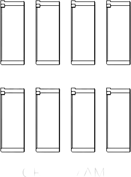 Изображение товара Комплект вкладышей двигателя King Auto CR437AM 0.50