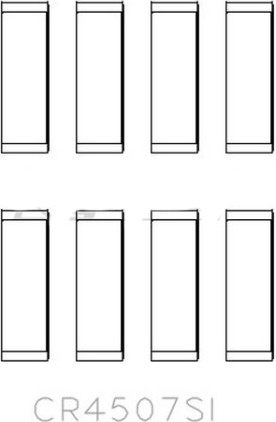 Изображение товара Комплект вкладышей двигателя King Auto CR4507SI 0.25