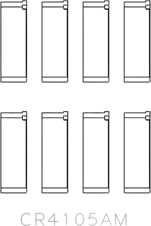 Изображение товара Комплект вкладышей двигателя King Auto CR4105AM STD