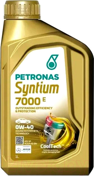 Изображение товара Моторное масло Petronas Syntium 7000 E 0W40 / 70722E18EU (1л)