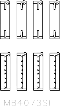 Изображение товара Комплект вкладышей двигателя King Auto MB4073SI STD