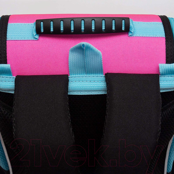 Изображение товара Школьный рюкзак Grizzly RAm-484-6 (черный/розовый)