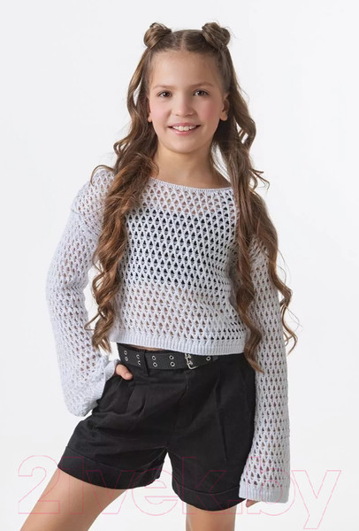 Изображение товара Джемпер детский Amarobaby Lattice / AB-OD24-LA26/00-146  (белый, р.146)