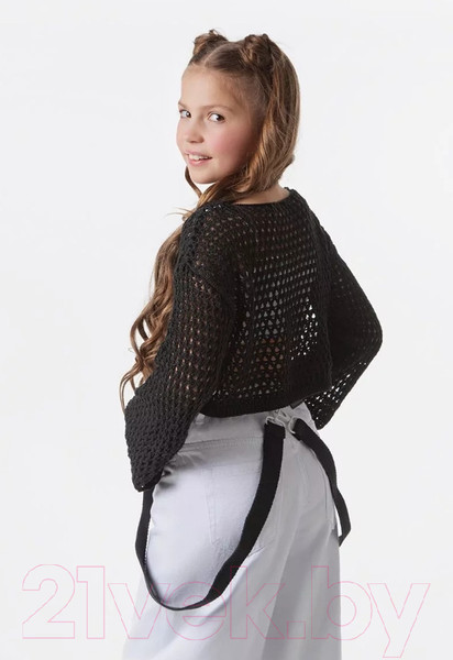 Изображение товара Джемпер детский Amarobaby Lattice / AB-OD24-LA26/09-140  (черный, р.140)