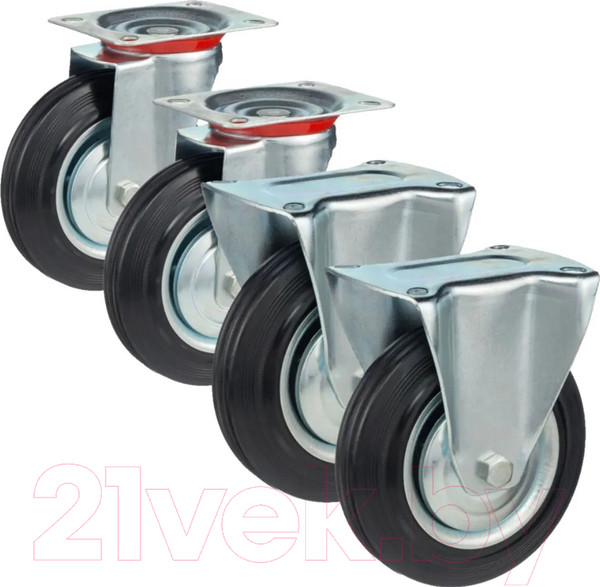 Изображение товара Комплект колес для тележки складской Стелла-техник 4001-4002-160K4 (4шт)