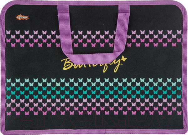 Изображение товара Папка-портфель №1 School Butterfly ПТ-14-4 / 1557091 (черный)