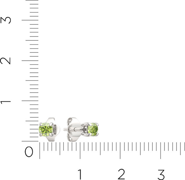 Изображение товара Серьги из серебра ZORKA 0310483 (с фианитами)