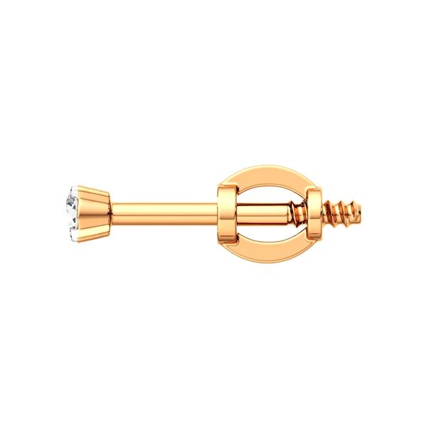 Изображение товара Моносерьга из розового золота ZORKA 3D00389.14K.R (с бриллиантом)