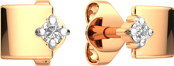 Изображение товара Серьги из розового золота ZORKA 3101329.14K.R (с фианитами)