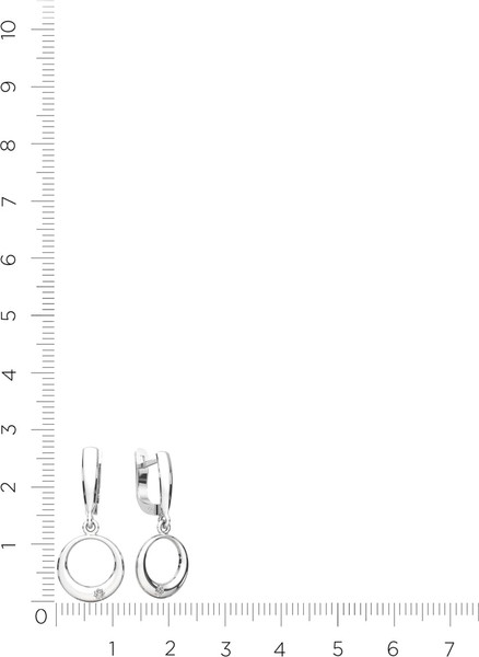 Изображение товара Серьги из серебра ZORKA 0310077 (с фианитами)