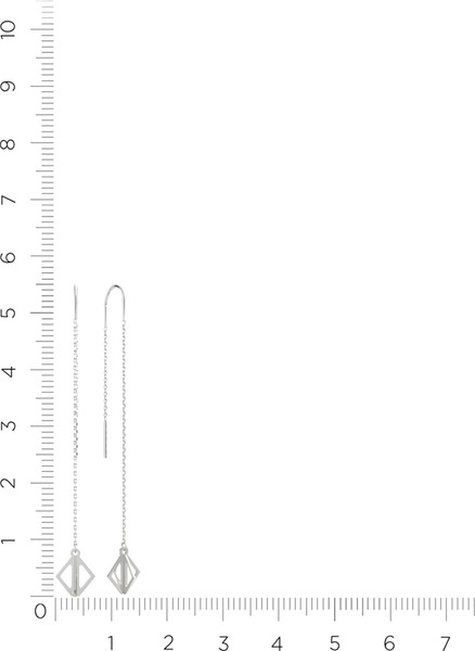 Изображение товара Серьги из серебра ZORKA 0390036