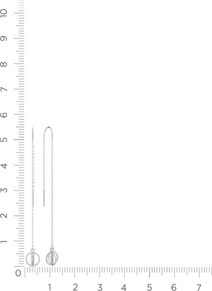 Изображение товара Серьги из серебра ZORKA 0390035