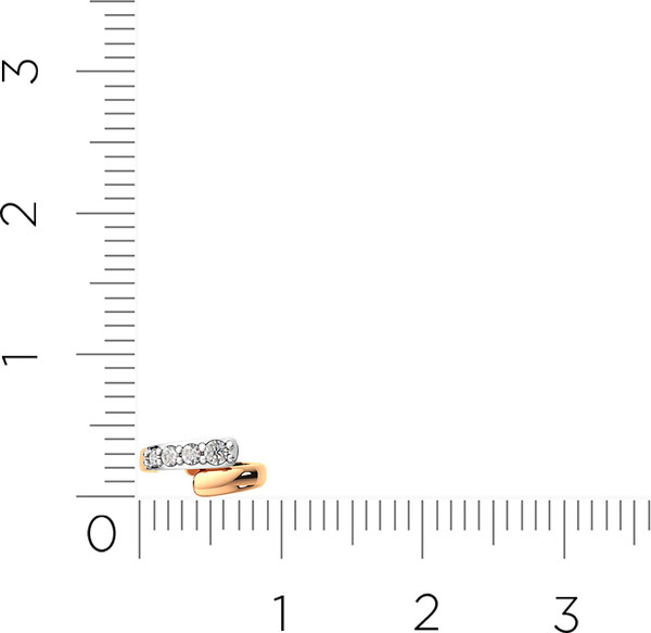 Изображение товара Моносерьга из розового золота ZORKA 3101313.9K.R (с фианитами)