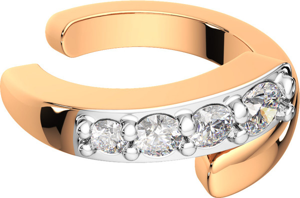 Изображение товара Моносерьга из розового золота ZORKA 3101313.9K.R (с фианитами)