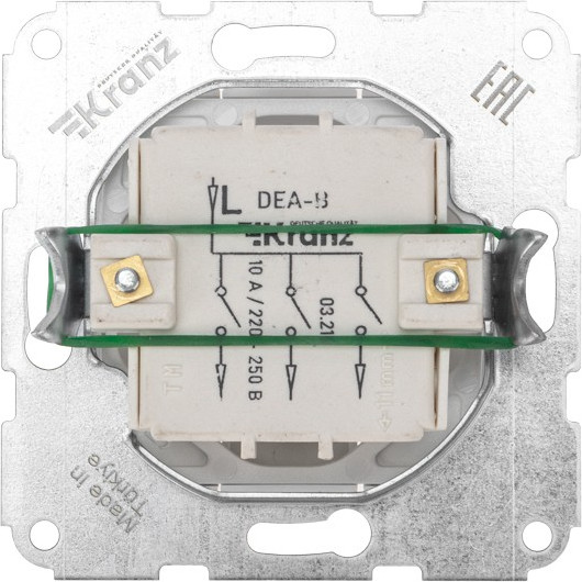 Изображение товара Выключатель Kranz Dea / KR-78-0204 (белый)