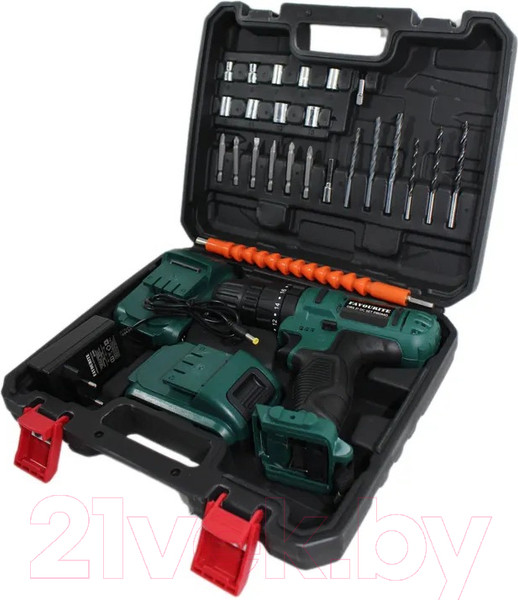 Изображение товара Аккумуляторная дрель-шуруповерт Favourite OBS 21 DC Set Promo