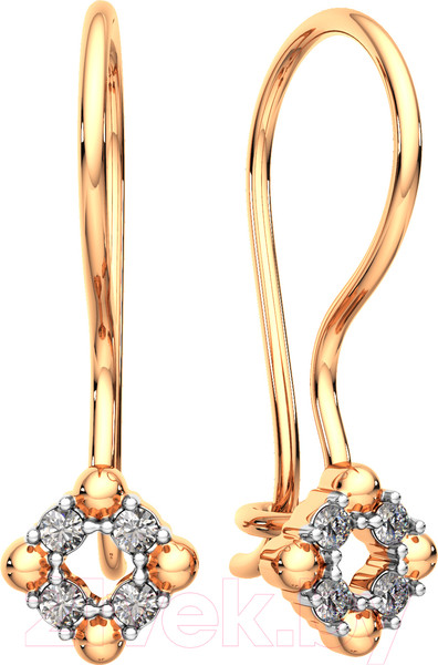 Изображение товара Серьги из розового золота ZORKA 3101303.14K.R (с фианитами)