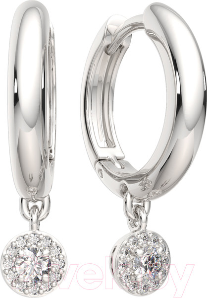 Изображение товара Серьги из серебра ZORKA 03101275 (с фианитами)