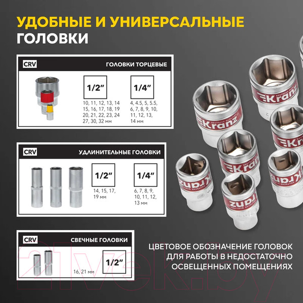 Изображение товара Универсальный набор инструментов Kranz KR-66-6694