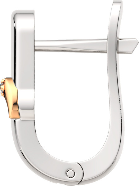 Изображение товара Серьги из серебра ZORKA 03D0003.G14K (с золотой вставкой и бриллиантами)