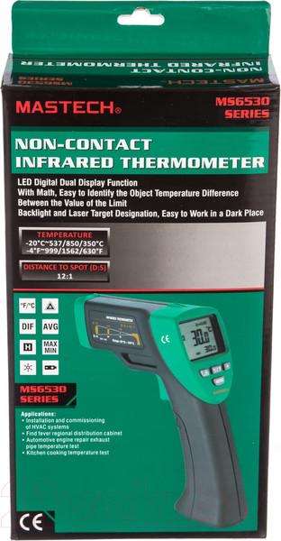 Изображение товара Пирометр Mastech MS6530B 57768