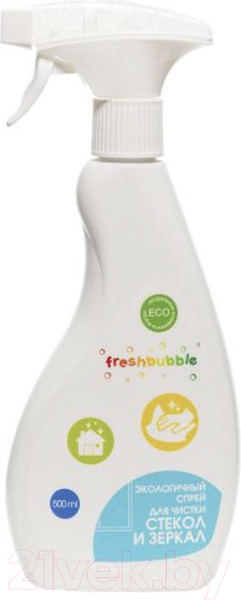 Изображение товара Средство для мытья стекол Freshbubble Для чистки стекол и зеркал (500мл)