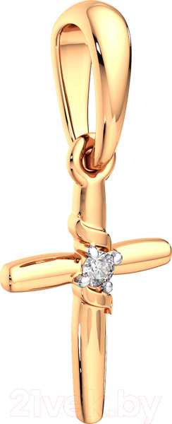 Изображение товара Крестик из розового золота ZORKA 440492.14K.R.ZZ (с фианитами)