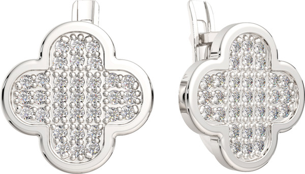 Изображение товара Серьги из серебра ZORKA 03101440 (с фианитами)