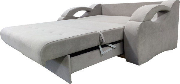 Изображение товара Диван Bobrovmebel Болеро 1-1.4  (микровелюр cимпл 30 светло-серый)